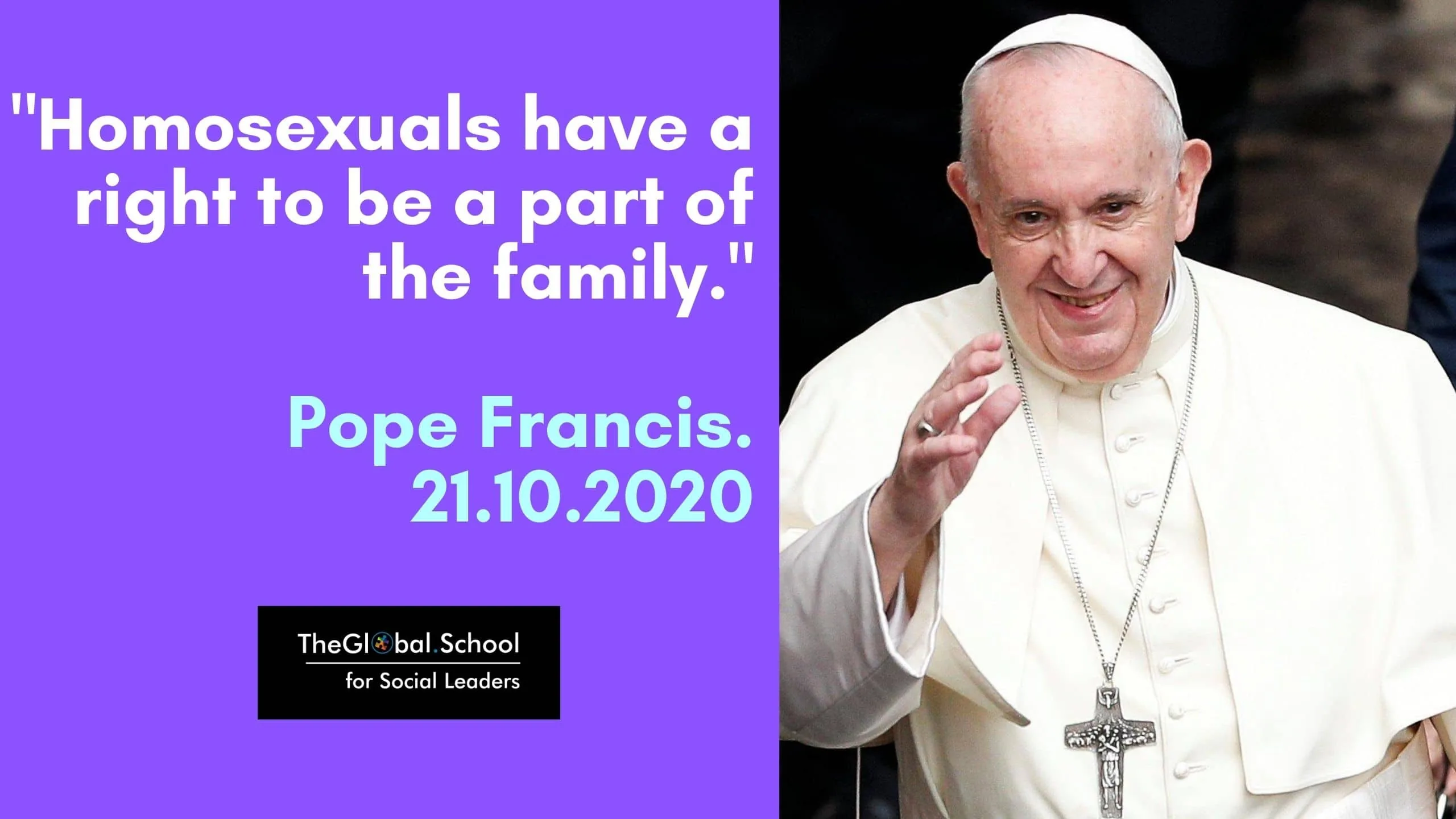 Pope endorses Gay Marriage