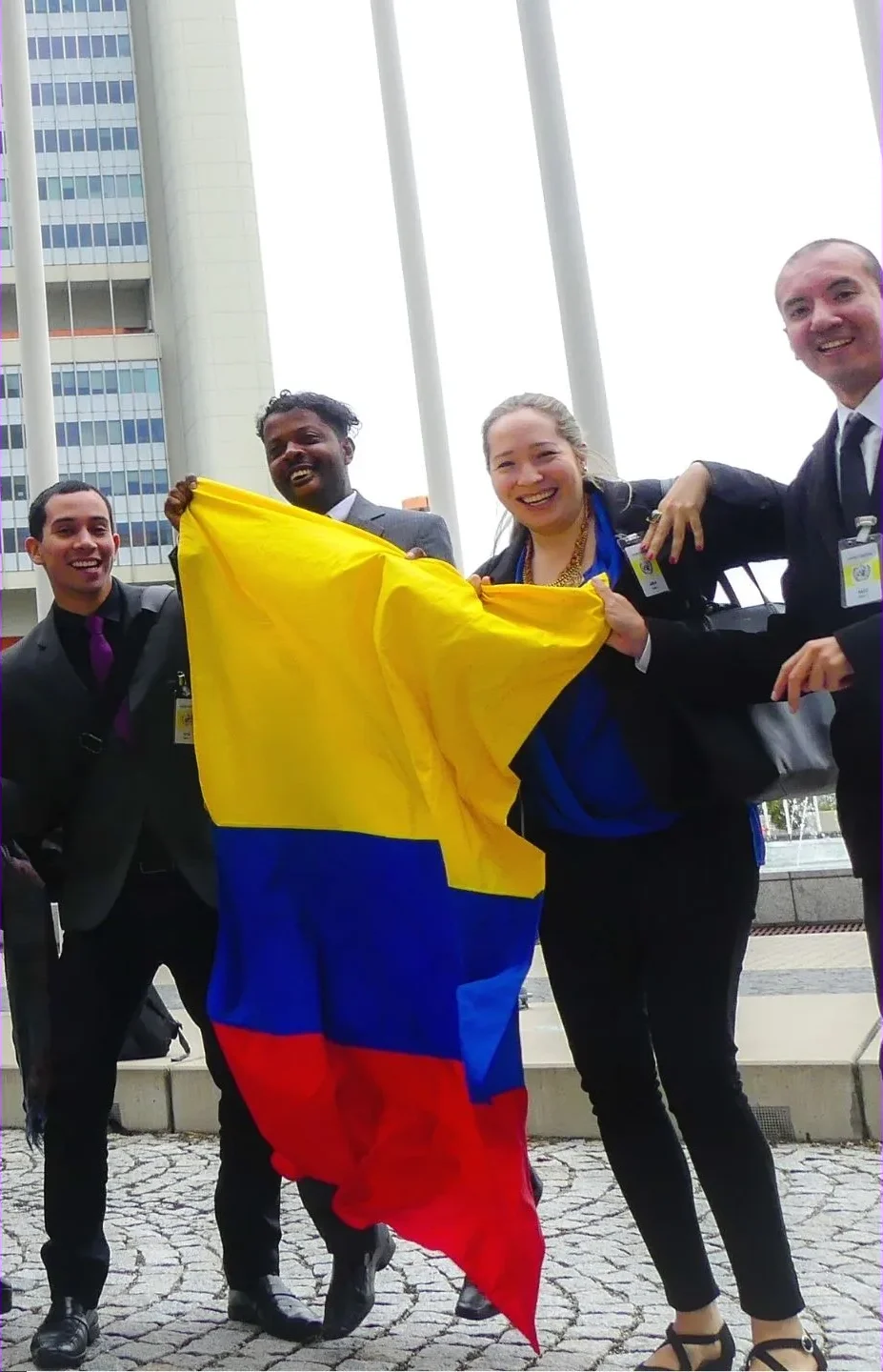 Latin American delegation at the United Nations headquarters in Vienna